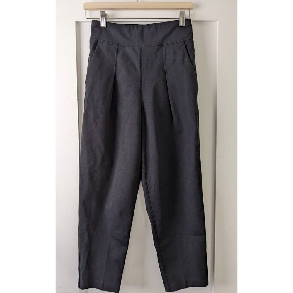 Kit and Ace | Playful black pleated ponte pant